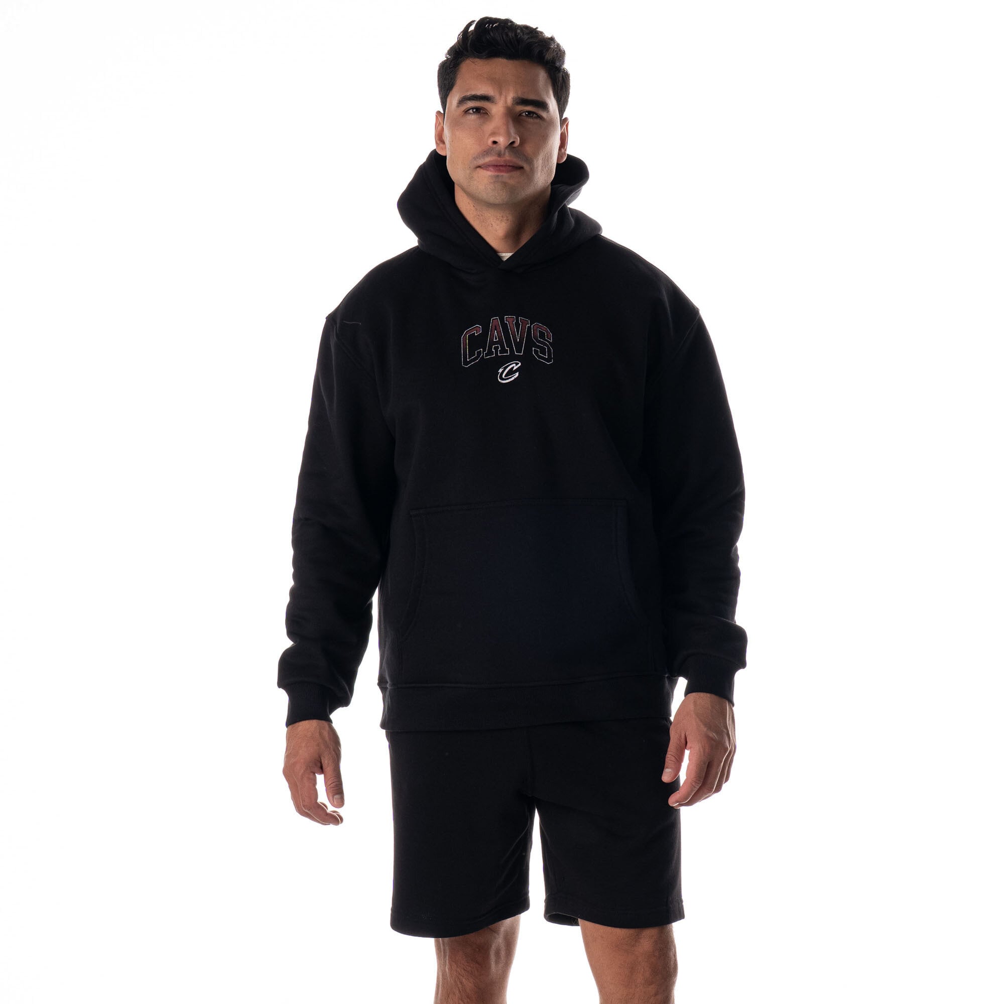 Unisex The Wild Collective Black Cleveland Cavaliers Splatter Premium Hoodie