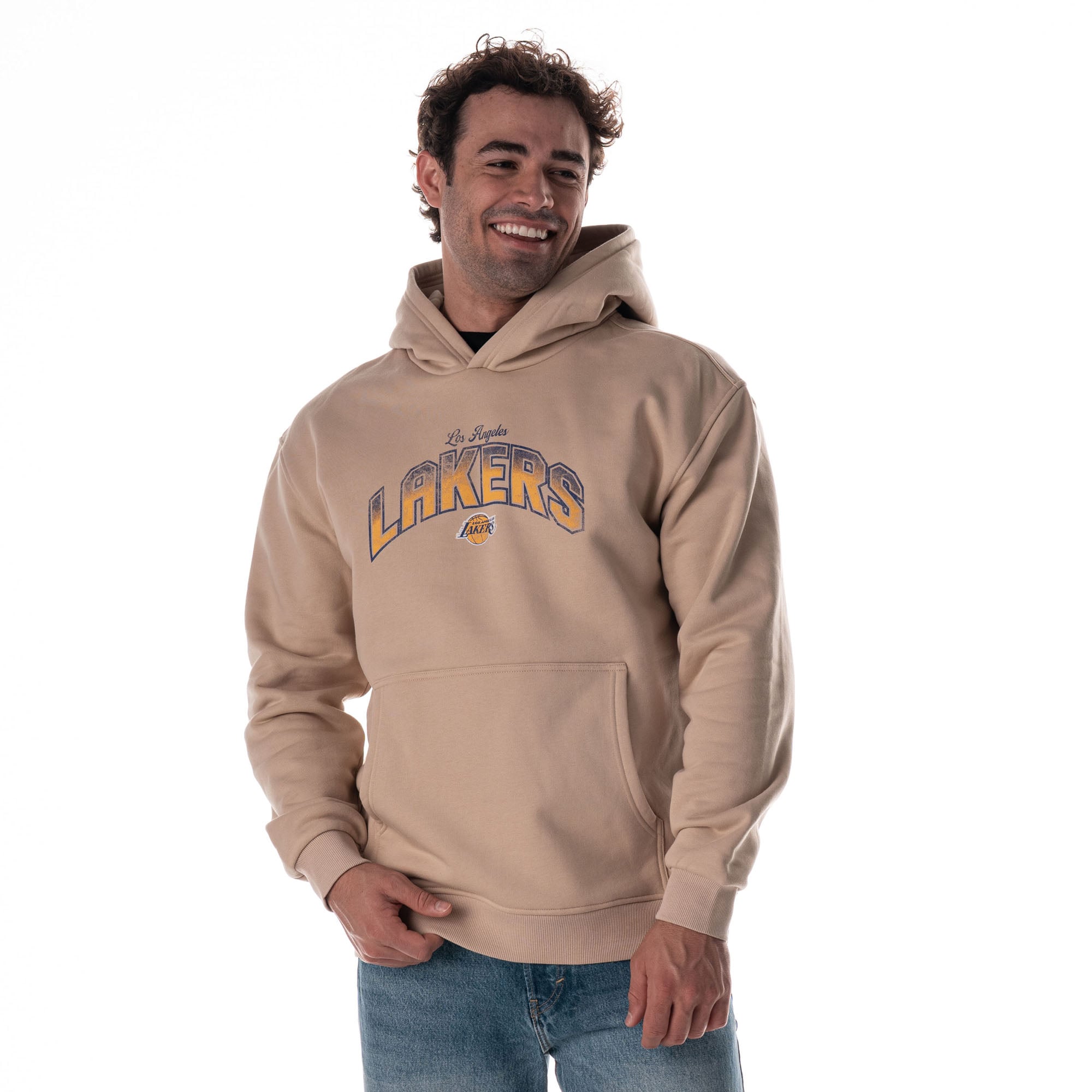 Unisex The Wild Collective Tan Los Angeles Lakers Mantra Premium Hoodie