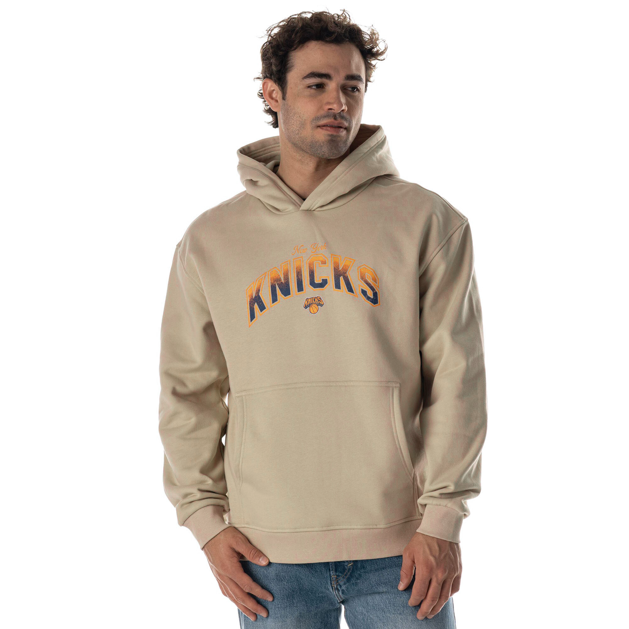Unisex The Wild Collective  Tan New York Knicks Mantra Premium Hoodie