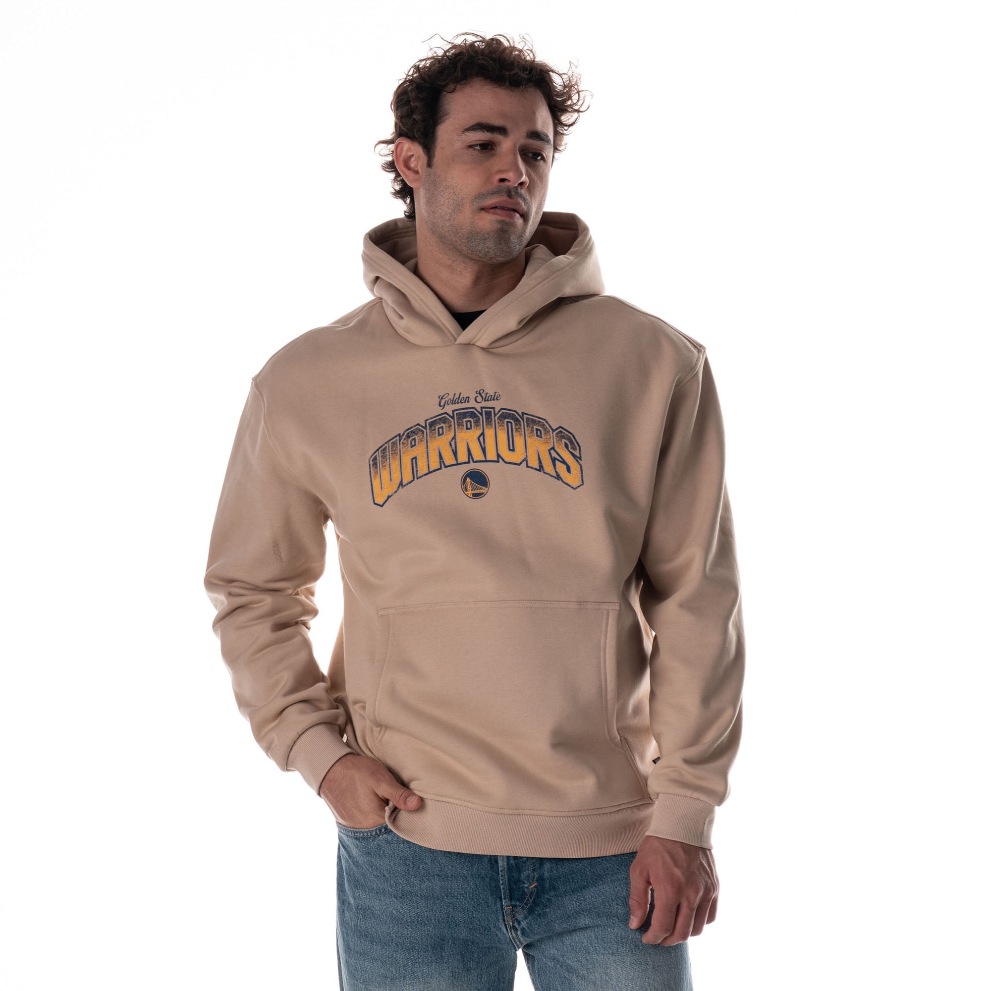 Unisex The Wild Collective Tan Golden State Warriors Mantra Premium Hoodie