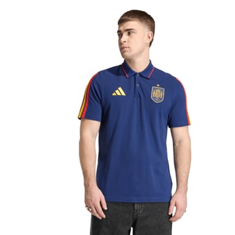 Men's adidas  Navy Spain National Team   Alphaskin Polo