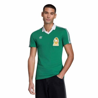 Men's adidas  Green Mexico National Team 1986 Bringback Home Jersey