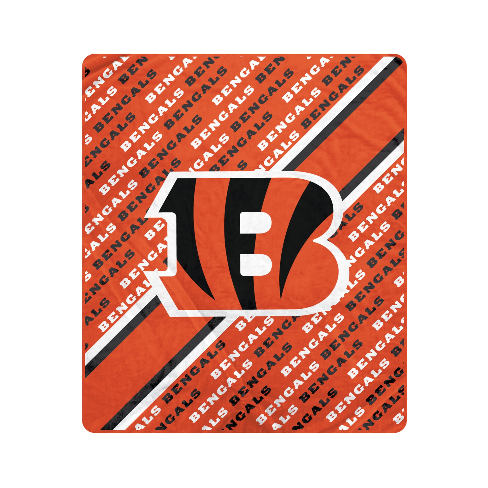 Pegasus Cincinnati Bengals 60″ x 70″ Diagonal Lined Wordmark Ultra Soft Blanket Pegasus Cincinnati Bengals 60″ x 70″ Diagonal Lined Wordmark Ultra Soft Blanket