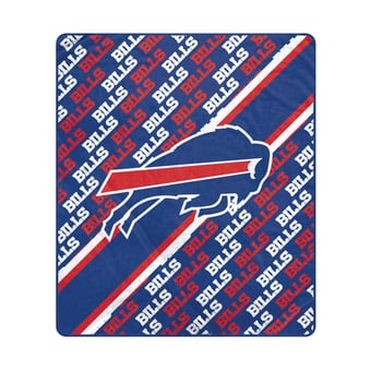 Pegasus Buffalo Bills 60" x 70" Diagonal Lined Wordmark Ultra Soft Blanket