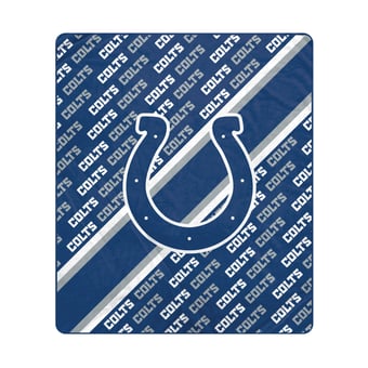Pegasus Indianapolis Colts 60" x 70" Diagonal Lined Wordmark Ultra Soft Blanket