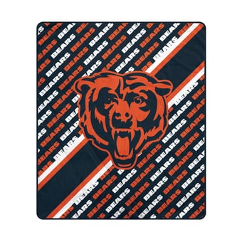Pegasus Chicago Bears 60" x 70" Diagonal Lined Wordmark Ultra Soft Blanket