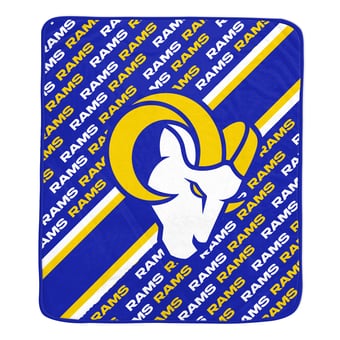 Pegasus Los Angeles Rams 60" x 70" Diagonal Lined Wordmark Ultra Soft Blanket