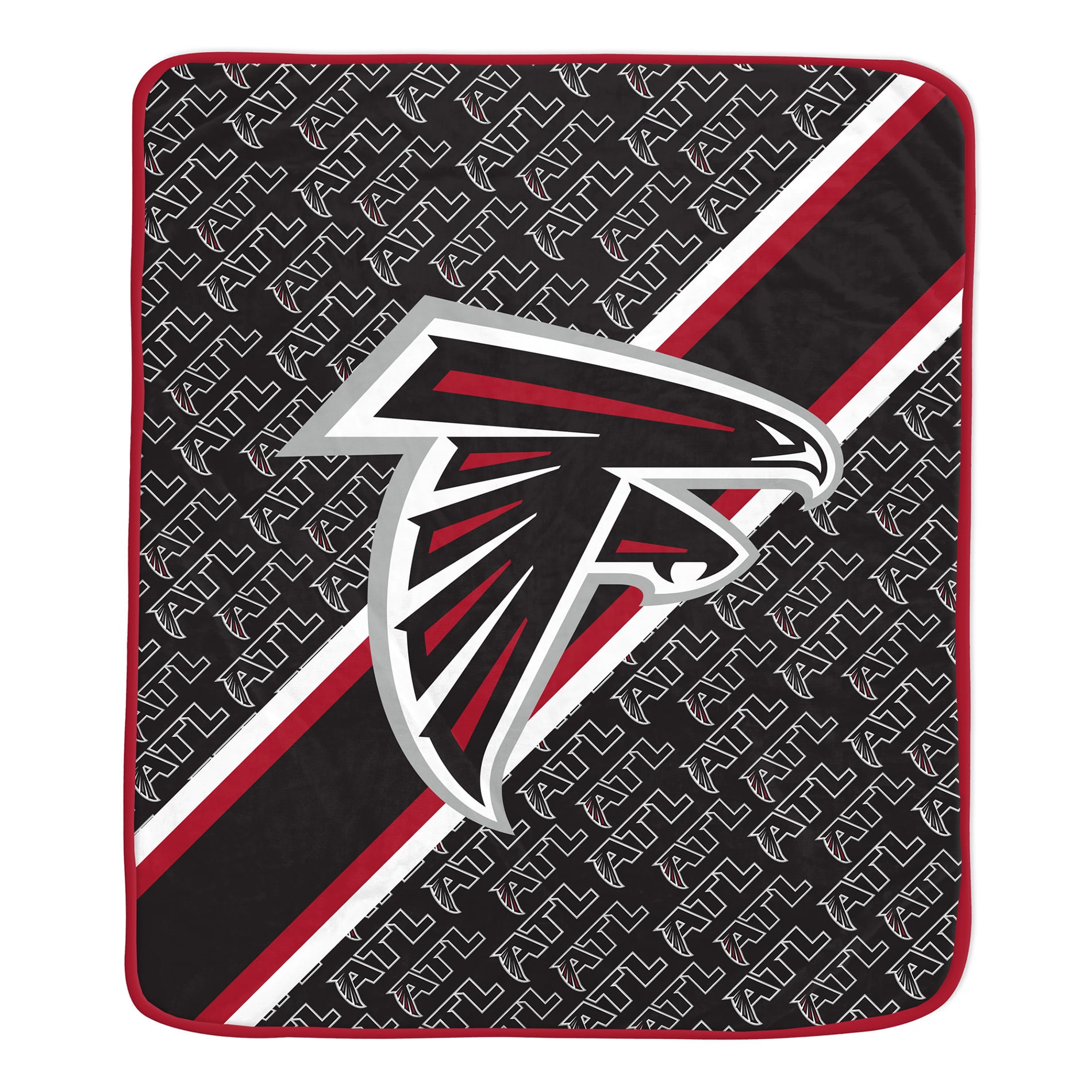 Pegasus Atlanta Falcons 60" x 70" Diagonal Lined Wordmark Ultra Soft Blanket
