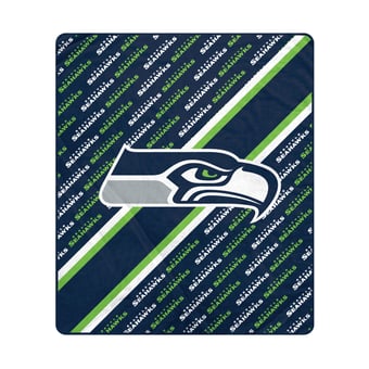 Pegasus Seattle Seahawks 60" x 70" Diagonal Lined Wordmark Ultra Soft Blanket