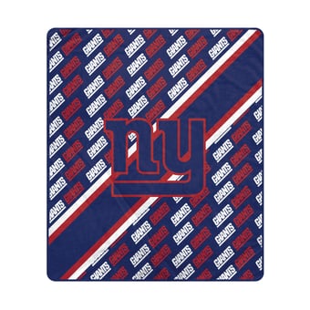 Pegasus New York Giants 60" x 70" Diagonal Lined Wordmark Ultra Soft Blanket