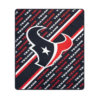 Pegasus Houston Texans 60" x 70" Diagonal Lined Wordmark Ultra Soft Blanket