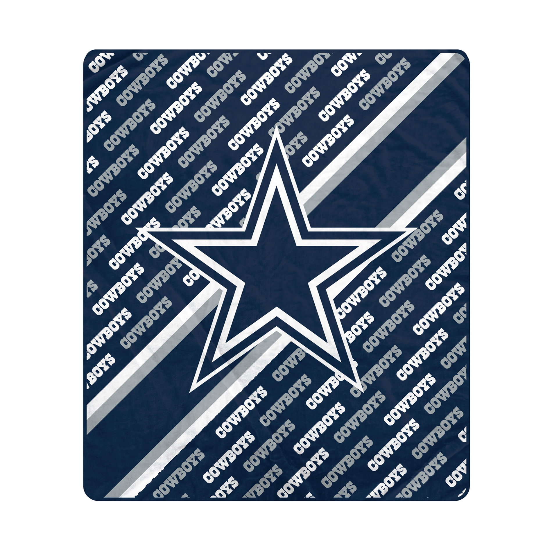 Pegasus Dallas Cowboys 60" x 70" Diagonal Lined Wordmark Ultra Soft Blanket