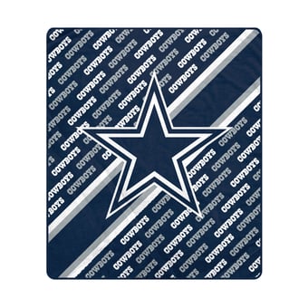 "Pegasus Dallas Cowboys 60"" x 70"" Diagonal Lined Wordmark Ultra Soft Blanket"