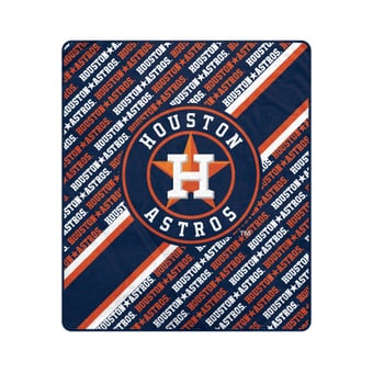Pegasus Houston Astros 60" x 70" Diagonal Lined Wordmark Ultra Soft Blanket