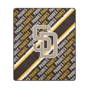Pegasus San Diego Padres 60" x 70" Diagonal Lined Wordmark Ultra Soft Blanket