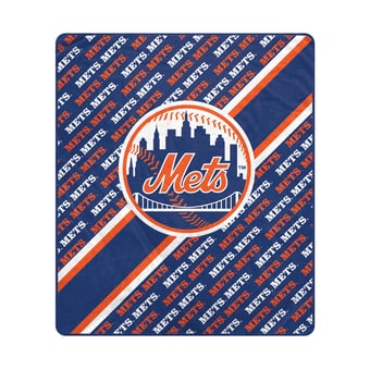 Pegasus New York Mets 60" x 70" Diagonal Lined Wordmark Ultra Soft Blanket