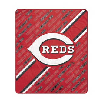 Pegasus Cincinnati Reds 60" x 70" Diagonal Lined Wordmark Ultra Soft Blanket