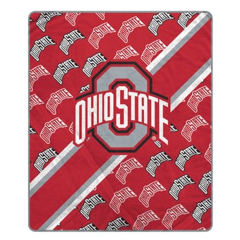 Pegasus Ohio State Buckeyes 60" x 70" Diagonal Lined Wordmark Ultra Soft Blanket