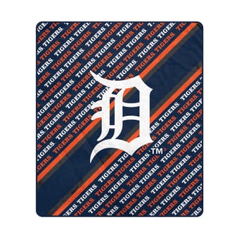 Pegasus Detroit Tigers 60" x 70" Diagonal Lined Wordmark Ultra Soft Blanket