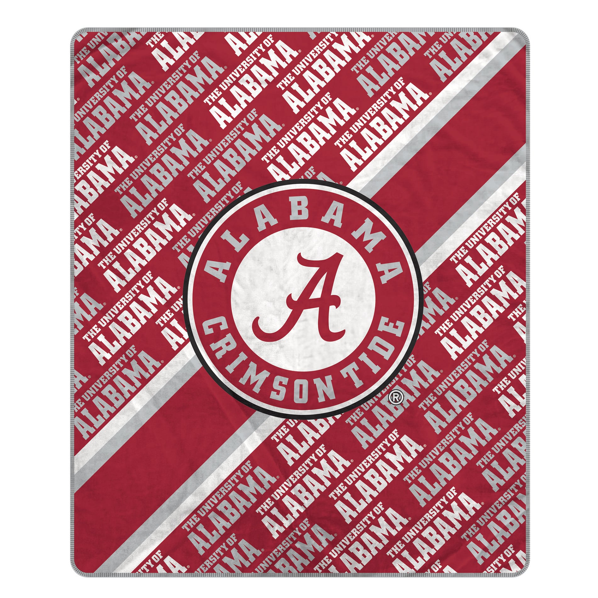 Pegasus Alabama Crimson Tide 60" x 70" Diagonal Lined Wordmark Ultra Soft Blanket