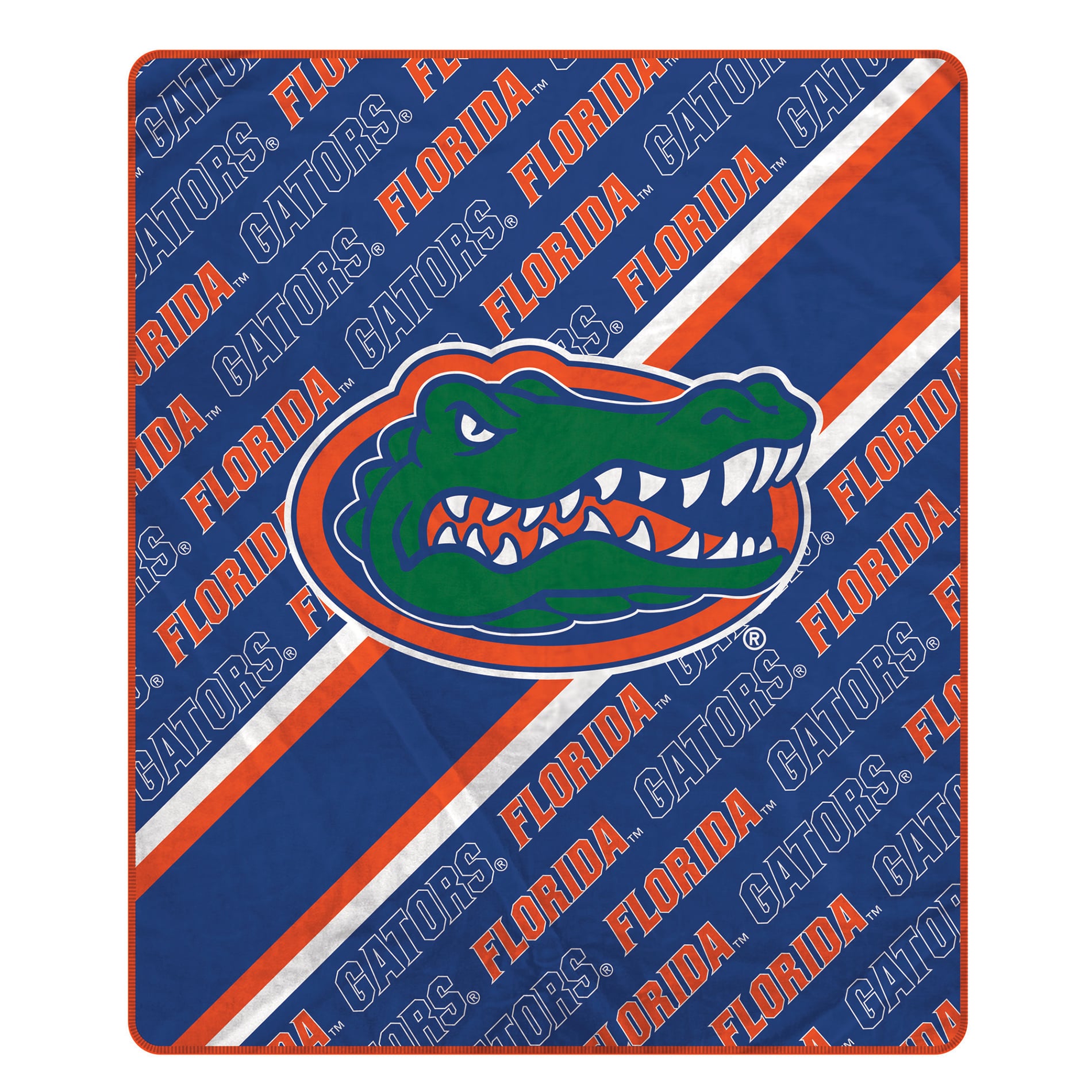 Pegasus Florida Gators 60" x 70" Diagonal Lined Wordmark Ultra Soft Blanket