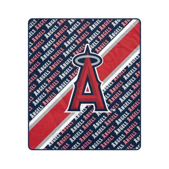 "Pegasus Los Angeles Angels 60"" x 70"" Diagonal Lined Wordmark Ultra Soft Blanket"