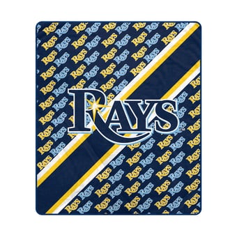 Pegasus Tampa Bay Rays 60" x 70" Diagonal Lined Wordmark Ultra Soft Blanket