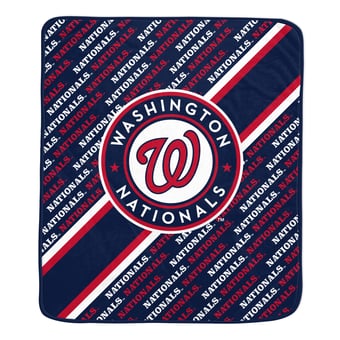 Pegasus Washington Nationals 60" x 70" Diagonal Lined Wordmark Ultra Soft Blanket