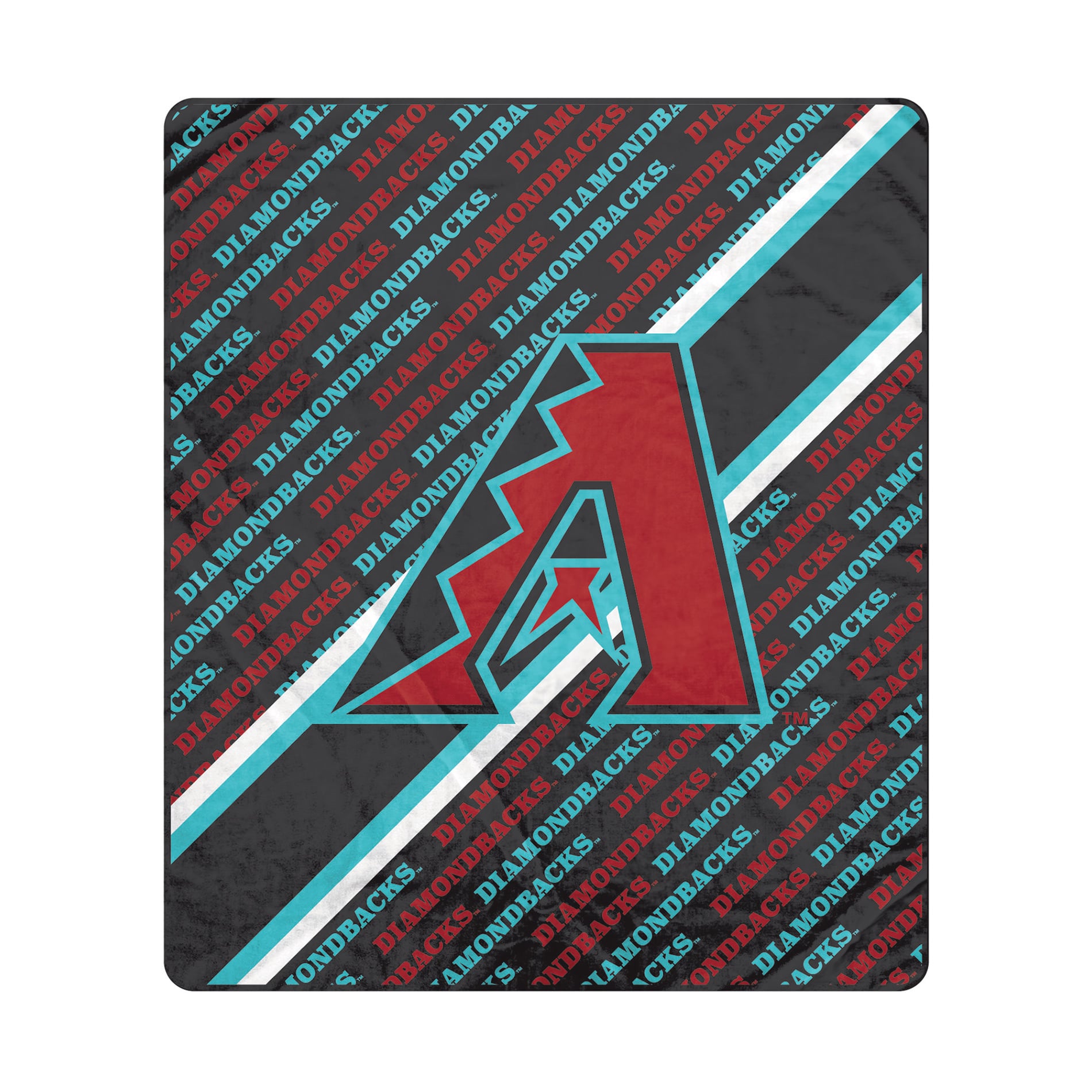 Pegasus Arizona Diamondbacks 60" x 70" Diagonal Lined Wordmark Ultra Soft Blanket