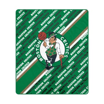 "Pegasus Boston Celtics 60"" x 70"" Diagonal Lined Wordmark Ultra Soft Blanket"