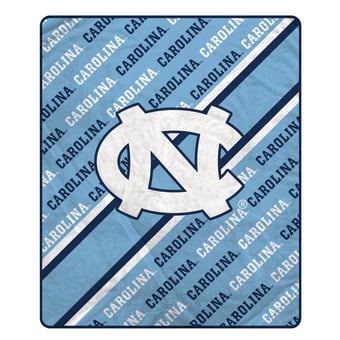 Pegasus North Carolina Tar Heels 60" x 70" Diagonal Lined Wordmark Ultra Soft Blanket