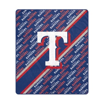 Pegasus Texas Rangers 60" x 70" Diagonal Lined Wordmark Ultra Soft Blanket