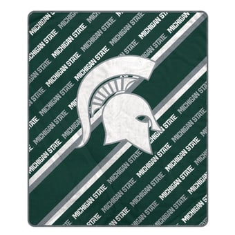 Pegasus Michigan State Spartans 60" x 70" Diagonal Lined Wordmark Ultra Soft Blanket