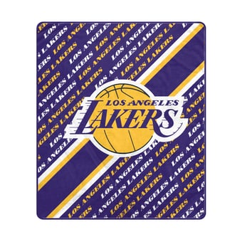 Pegasus Los Angeles Lakers 60" x 70" Diagonal Lined Wordmark Ultra Soft Blanket
