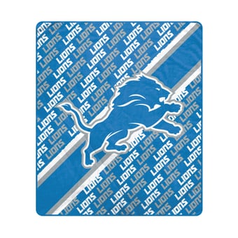 Pegasus Detroit Lions 60" x 70" Diagonal Lined Wordmark Ultra Soft Blanket