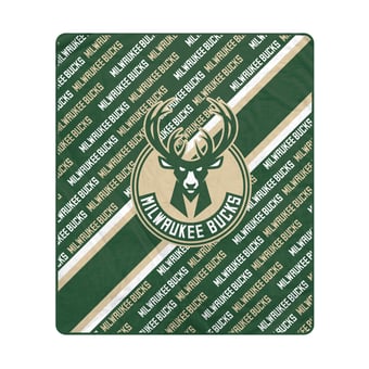 "Pegasus Milwaukee Bucks 60"" x 70"" Diagonal Lined Wordmark Ultra Soft Blanket"