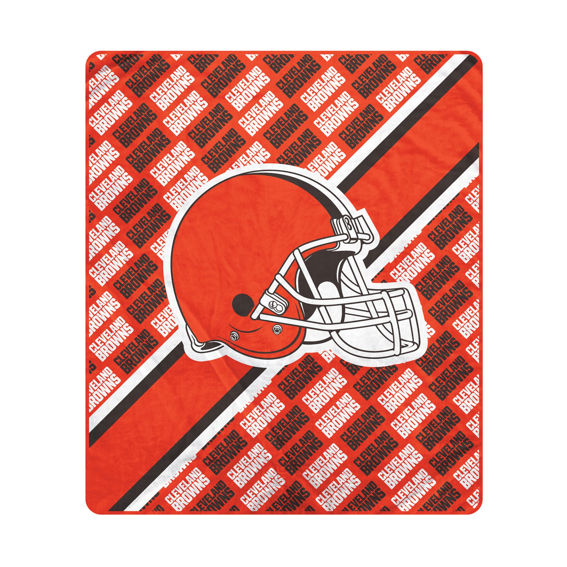 Pegasus Cleveland Browns 60" x 70" Diagonal Lined Wordmark Ultra Soft Blanket
