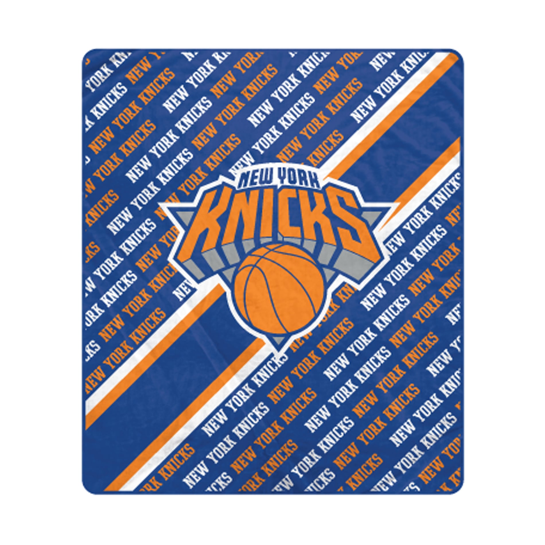 Pegasus New York Knicks 60" x 70" Diagonal Lined Wordmark Ultra Soft Blanket
