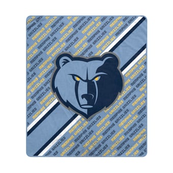 "Pegasus Memphis Grizzlies 60"" x 70"" Diagonal Lined Wordmark Ultra Soft Blanket"