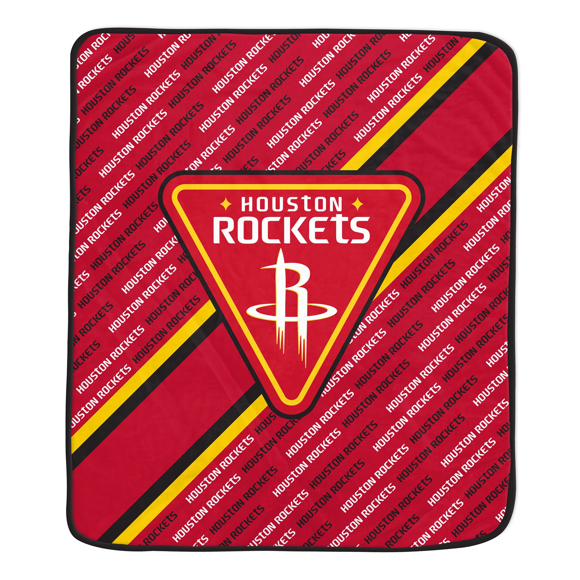 Pegasus Houston Rockets 60" x 70" Diagonal Lined Wordmark Ultra Soft Blanket