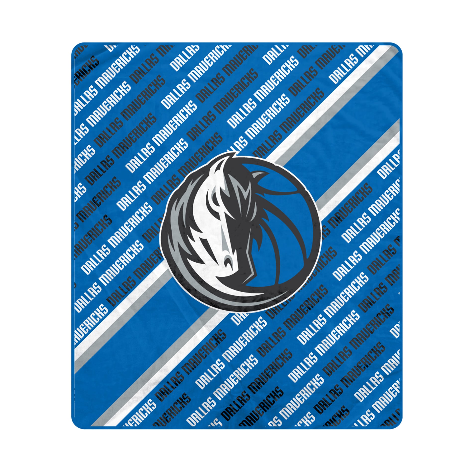 Pegasus Dallas Mavericks 60" x 70" Diagonal Lined Wordmark Ultra Soft Blanket
