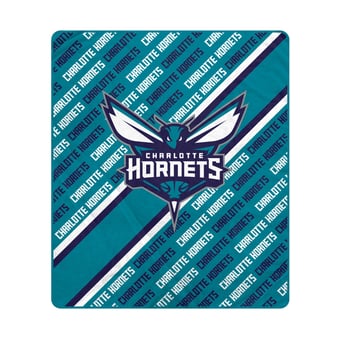 Pegasus Charlotte Hornets 60" x 70" Diagonal Lined Wordmark Ultra Soft Blanket