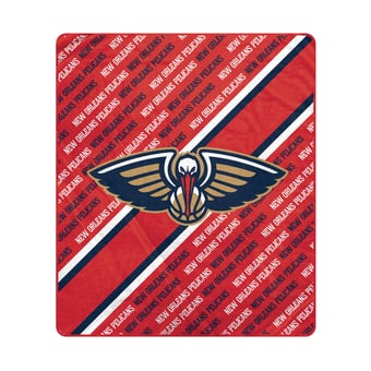 Pegasus New Orleans Pelicans 60" x 70" Diagonal Lined Wordmark Ultra Soft Blanket