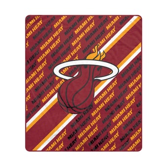 Pegasus Miami Heat 60" x 70" Diagonal Lined Wordmark Ultra Soft Blanket