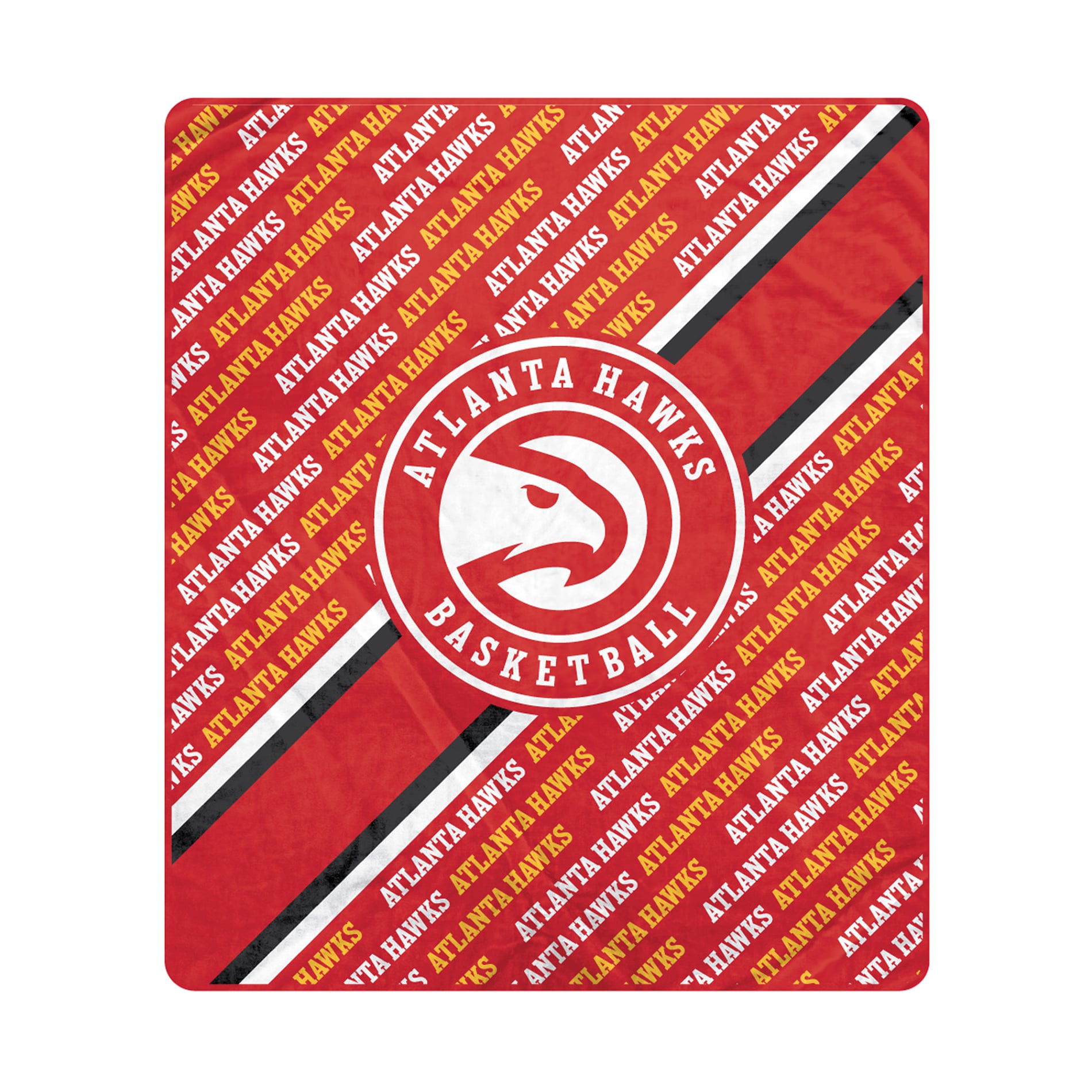 Pegasus Atlanta Hawks 60" x 70" Diagonal Lined Wordmark Ultra Soft Blanket