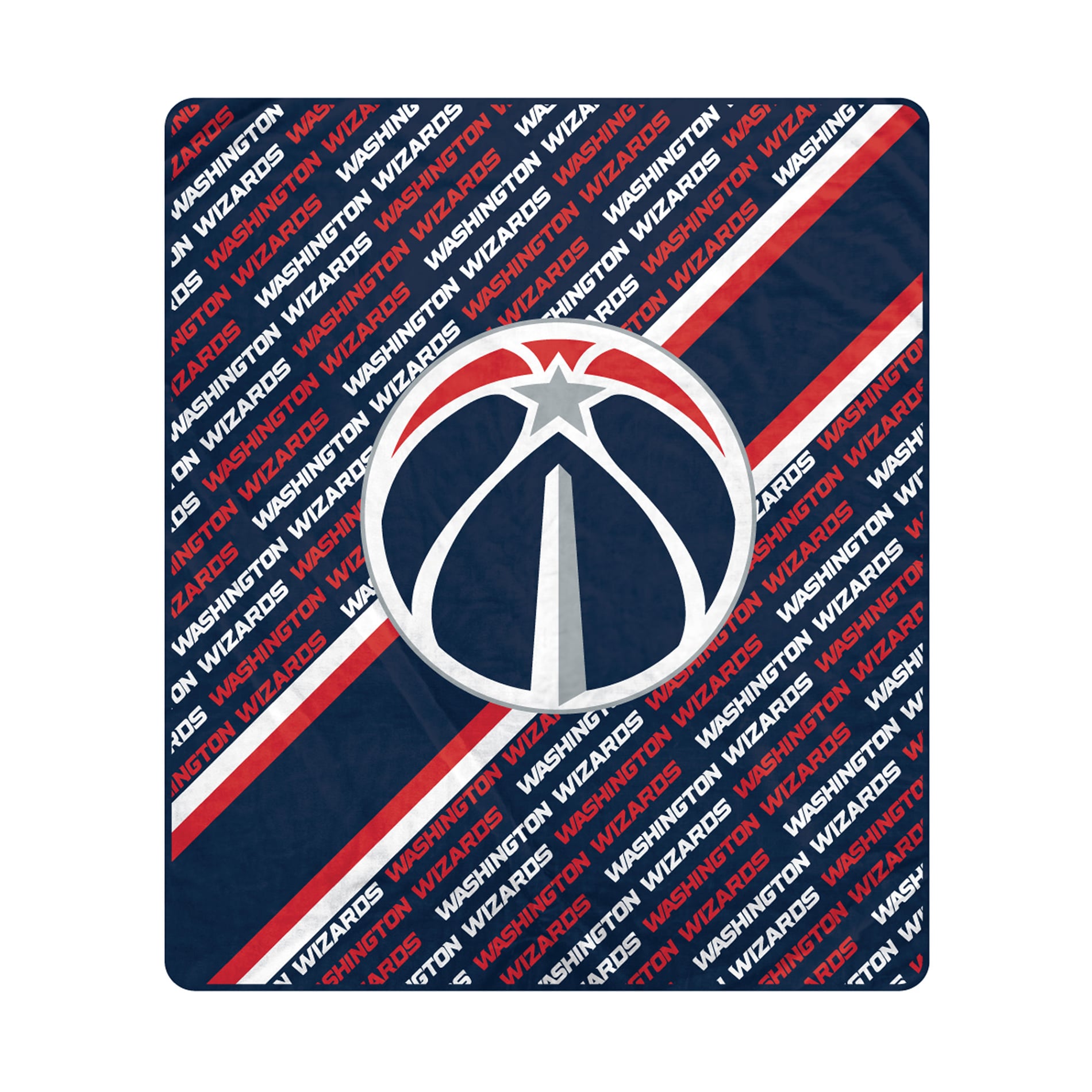 Pegasus Washington Wizards 60" x 70" Diagonal Lined Wordmark Ultra Soft Blanket