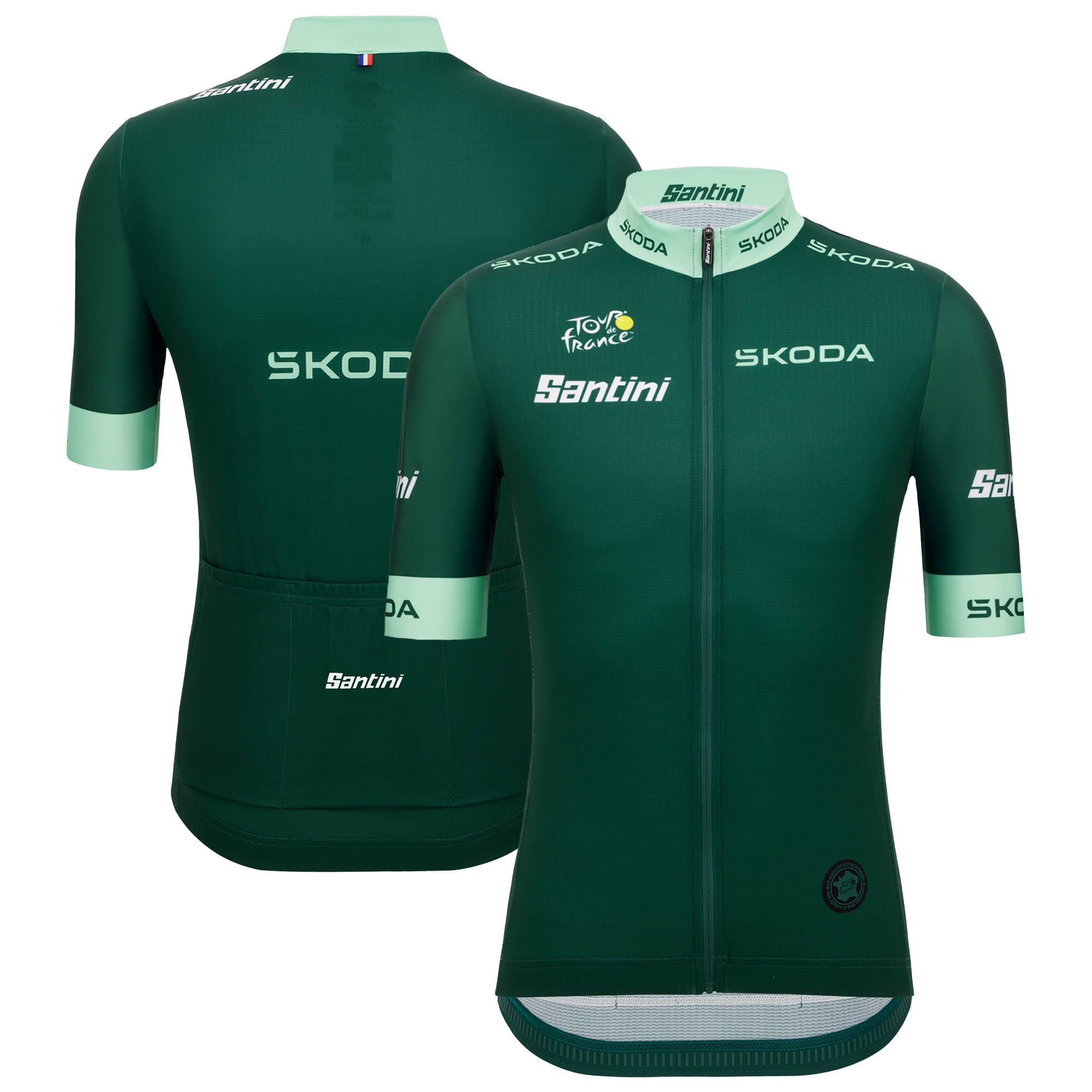 Maglia replica del Team Tour de France 2026 di Santini - Verde