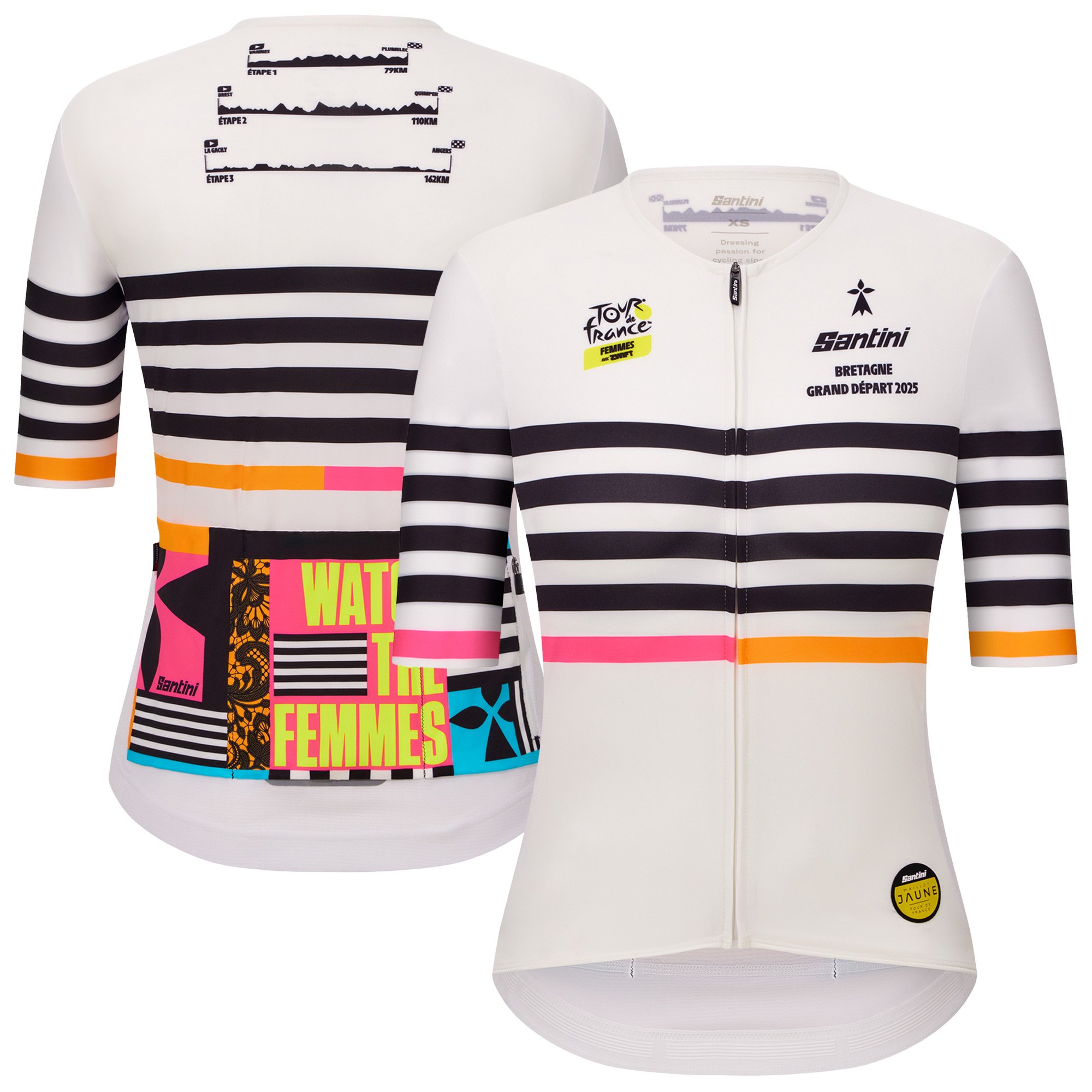 Maglia Tour de France Femme 2025 Grand Depart Bretagne di Santini