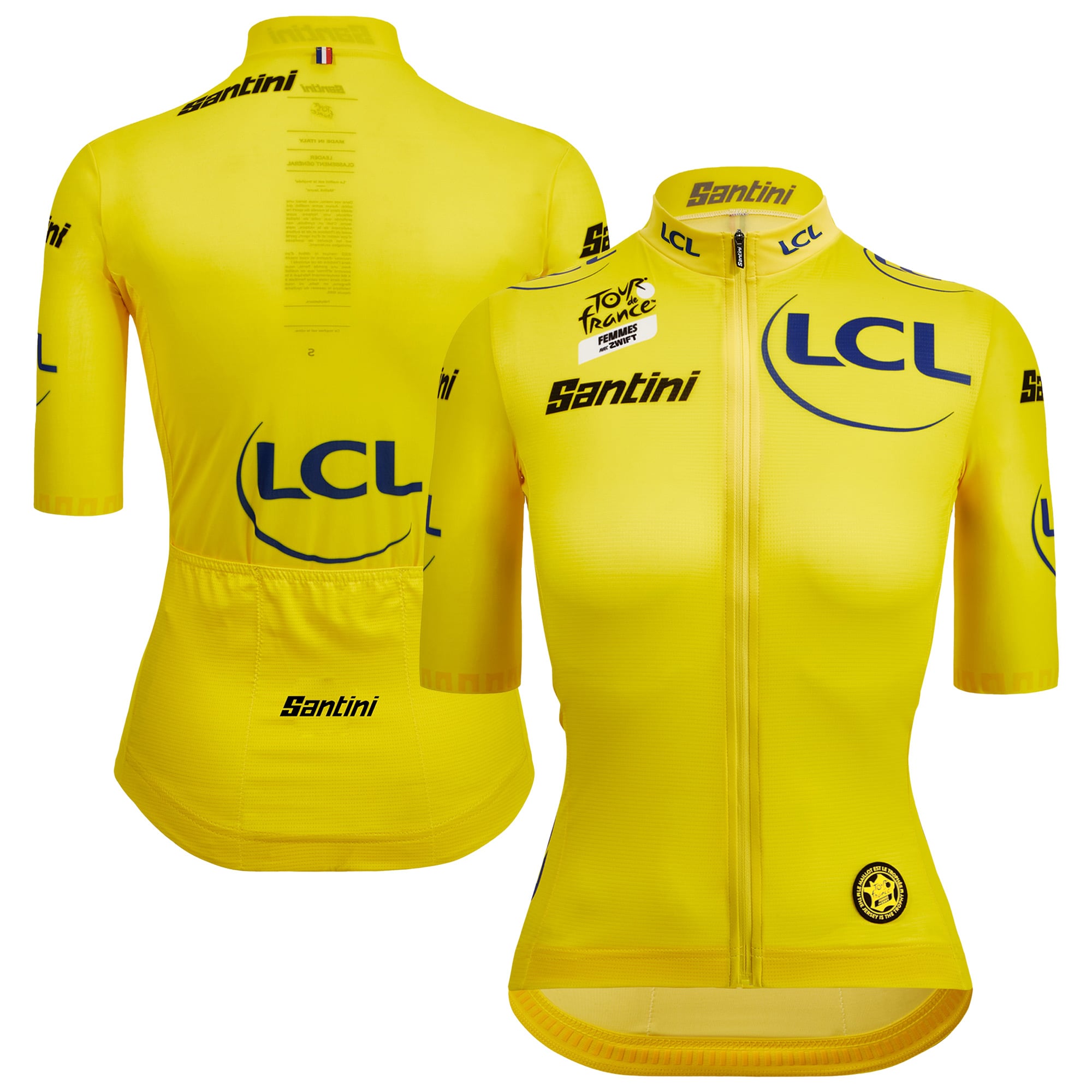 Maglia Replica del Team Tour de France 2026 di Santini - Giallo