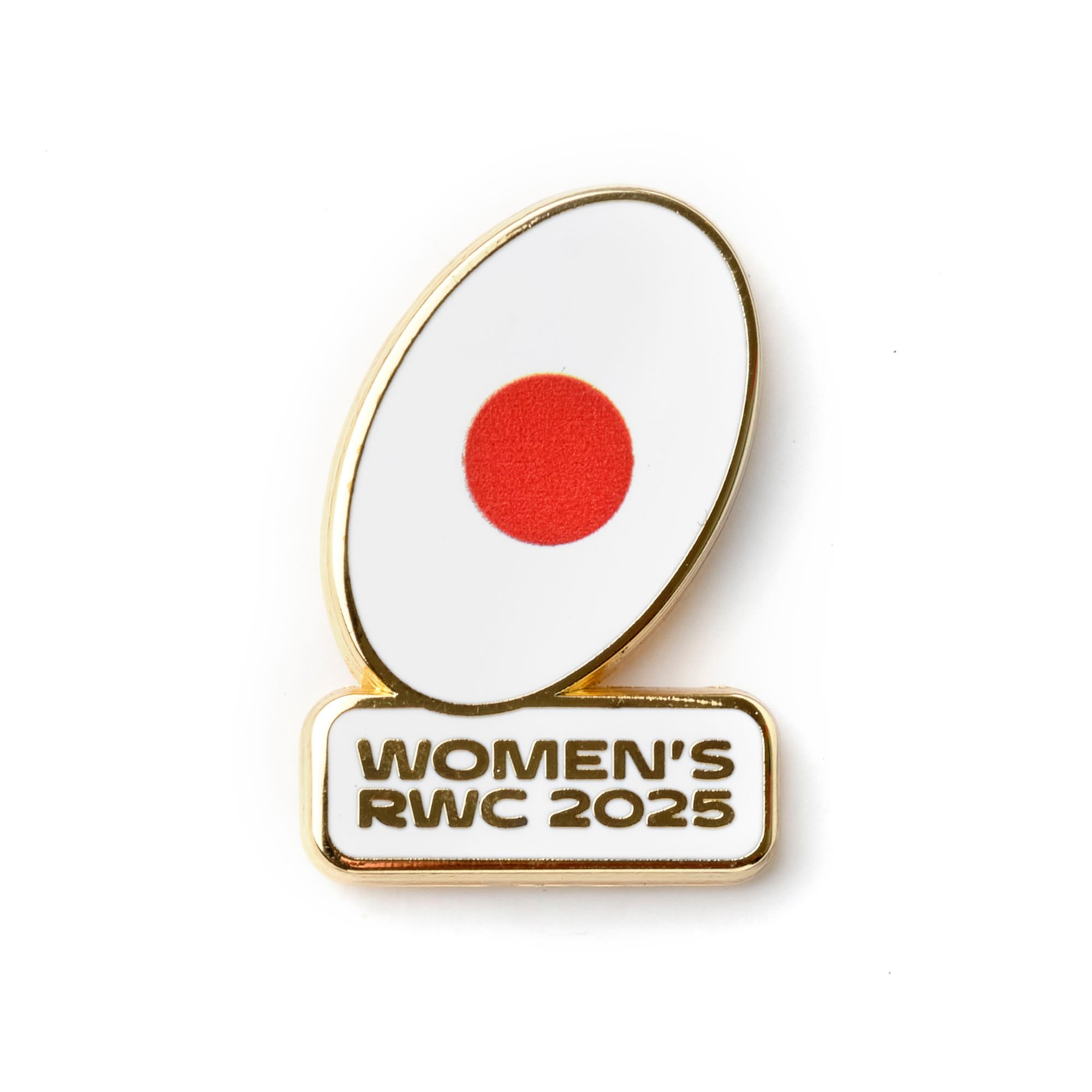 Spilla con bandiera giapponese della Coppa del Mondo di Rugby 2025 femminile